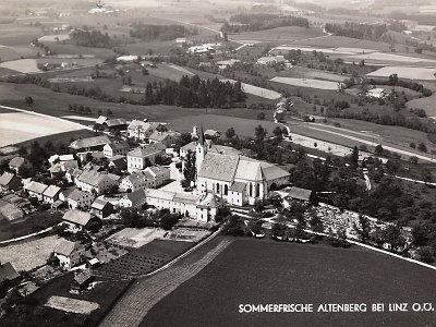 002 Altenberg 1960 Ostansicht Luftbild