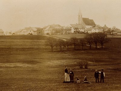 001   Altenberg Sued 1898, im Vordergrund Fam. Latzelsberger